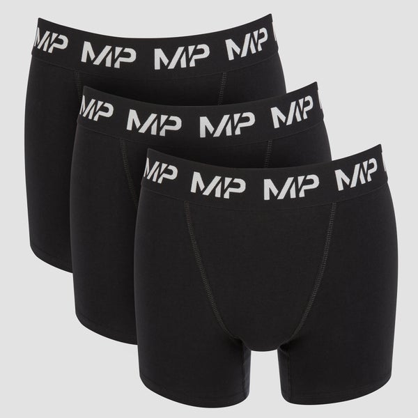 MP メンズ エッセンシャル ボクサー - ブラック（3枚組） - M