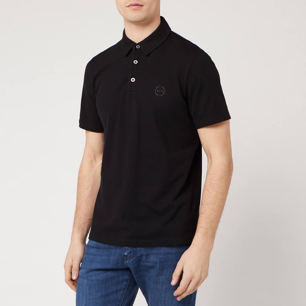 Armani Exchange Men's Basic Polo Shirt - Black