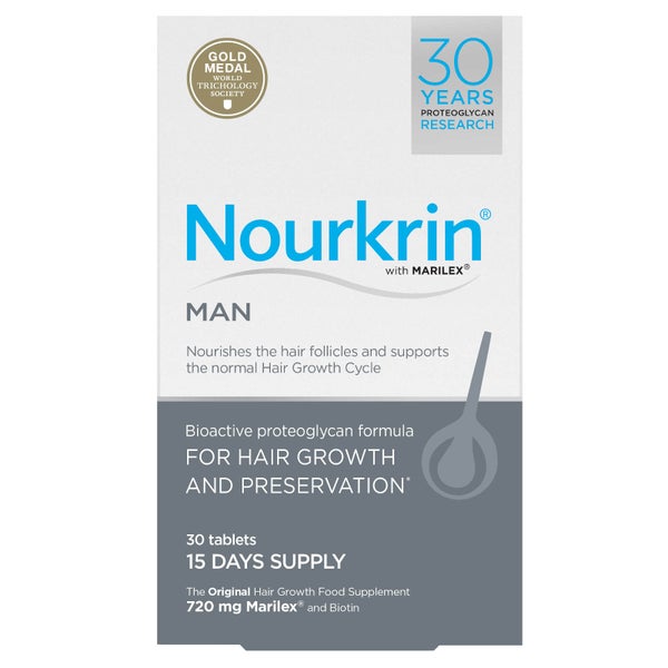 Nourkrin Woman suplement diety odżywiający włosy dla mężczyzn – 30 tabletki