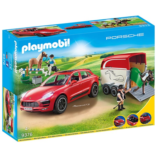 Playmobil Porsche Macan GTS with Horse Trailer and Retractable Winch (9376)