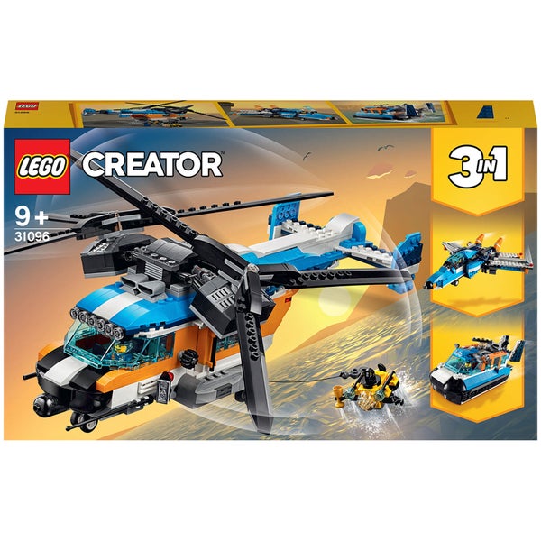 LEGO Creator: 3in1 Twin Rotor Helicopter Toy (31096)