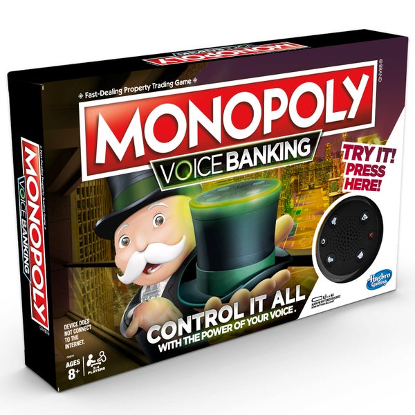 Hasbro Monopoly Voice Banking Jeu de société familial électronique