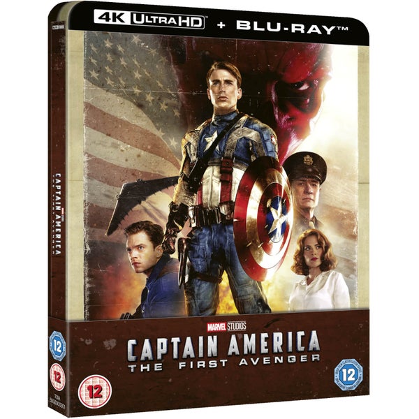 Captain America: The First Avenger 4K Ultra HD (Includes 2D Blu-ray) Zavvi Exclusive SteelBook