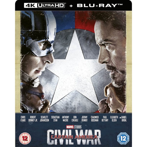 Captain America: Civil War 4K Ultra HD (inclusief 2D blu-ray) Zavvi exclusief Steelbook