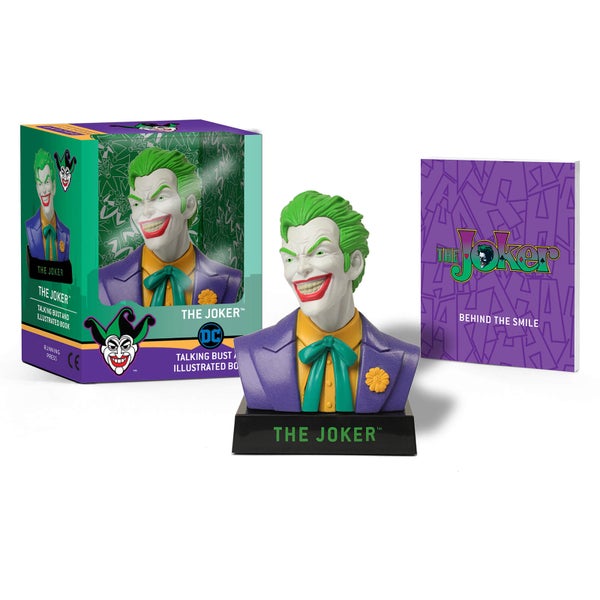Sprechende Joker-Büste und illustriertes Buch MiniKit