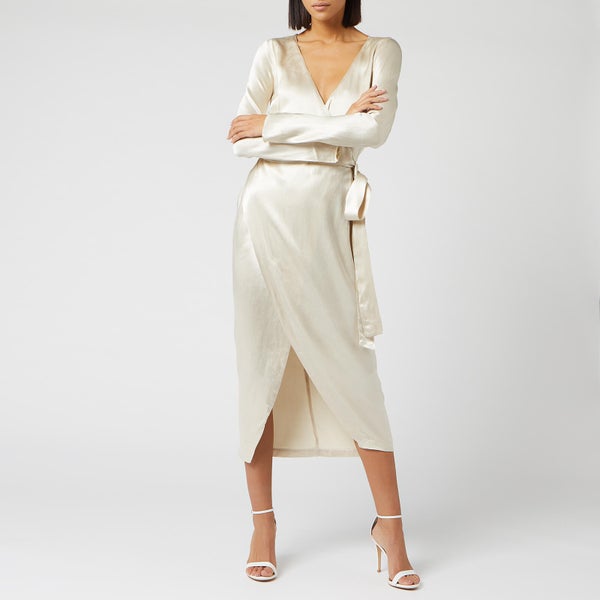 Bec & Bridge Women's Sylvie Wrap Midi Dress - Oyster