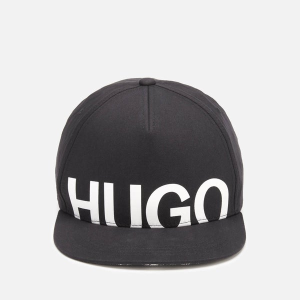HUGO Men's Large Logo Cap - Black/White