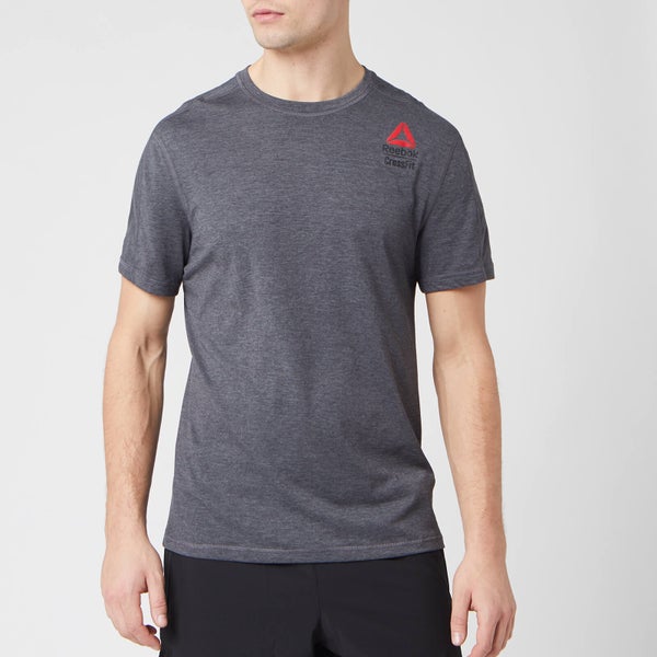 Reebok Men's Crossfit Ac+Cotton Short Sleeve T-Shirt - Grey