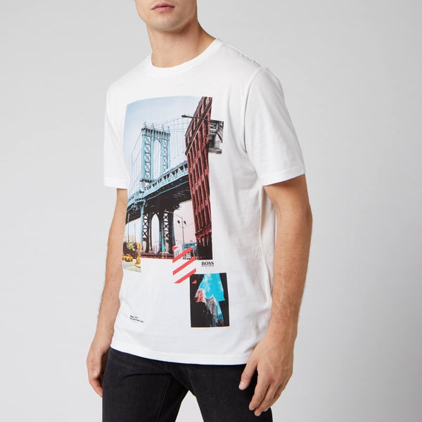 BOSS Men's Toll 3 Brooklyn Bridge T-Shirt - White