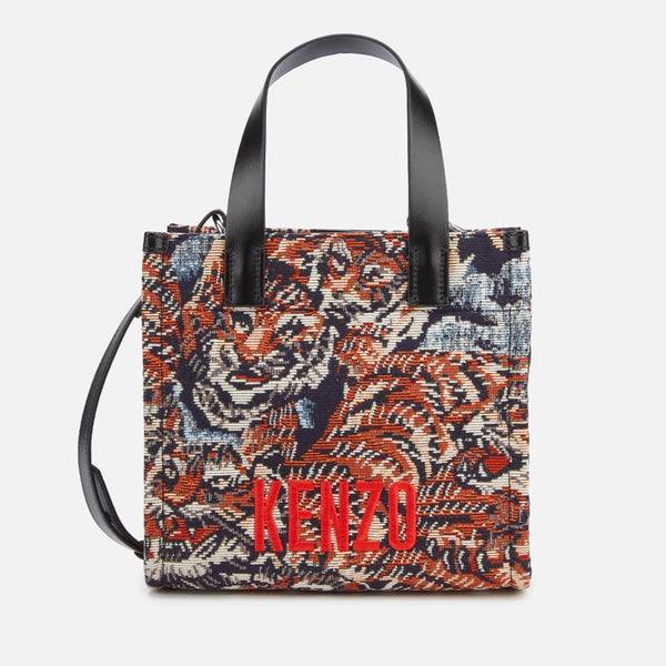 KENZO Women's Canvas Woven Flying Tiger Bag - Multi