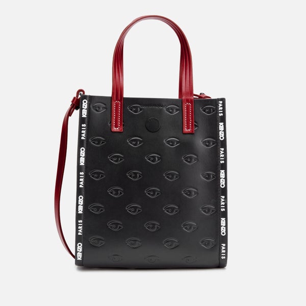 KENZO Women's Eye Allover Embossed Mini Tote Bag - Black