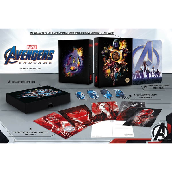 Avengers : Endgame 4K Ultra HD Coffret Edition Collector Exclusivité Zavvi (Blu-Ray 2D inclus)