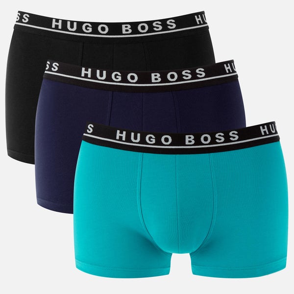 BOSS Men's 3 Pack Trunks - Turquoise/Navy/Black
