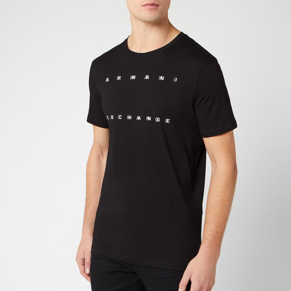 Armani Exchange Men's Shadow Logo T-Shirt - Black