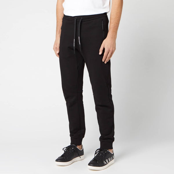 Armani Exchange Men's Small Logo Sweatpants - Black