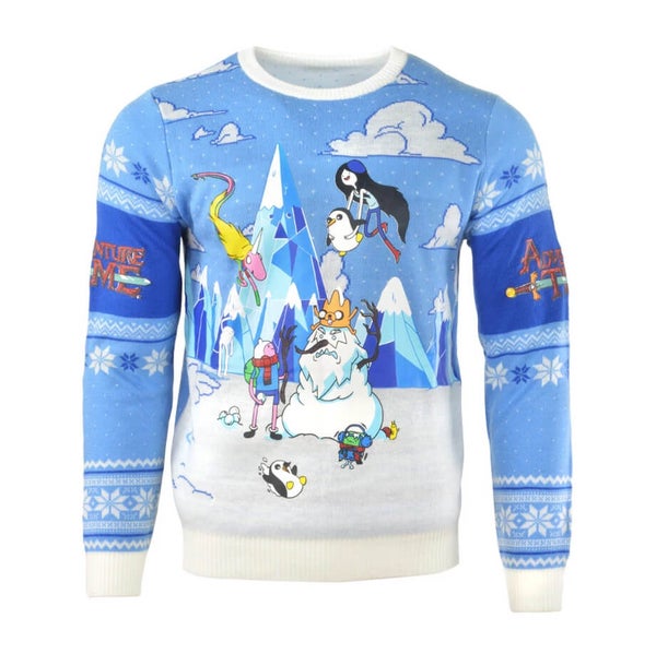 Adventure Time Festive Winter Kintted Christmas Jumper