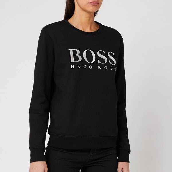 BOSS Women's TalaBOSS Metallic Logo Sweatshirt - Black