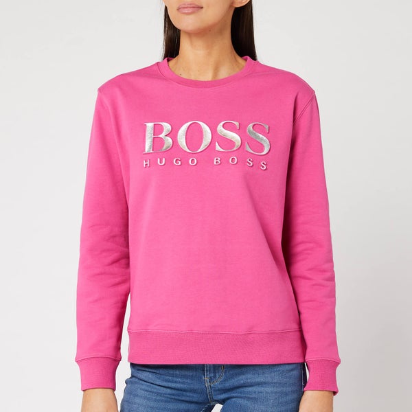 BOSS Women's TalaBOSS Metallic Logo Sweatshirt - Pink