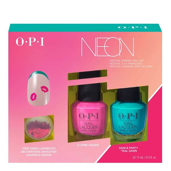 OPI Limited Edition PUMP Neon Collection - Nail Art Duo Pack #1