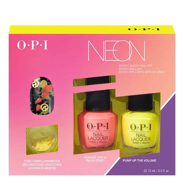 OPI Limited Edition PUMP Neon Collection - Nail Art Duo Pack #2