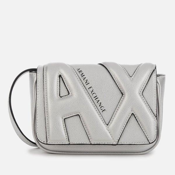 Armani Exchange Women's Emma Small Cross Body Bag - Silver