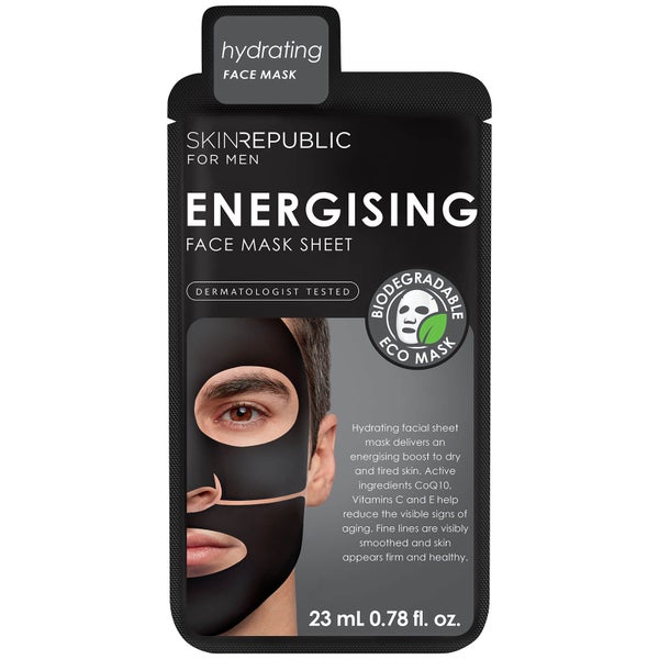 Skin Republic Men's Energising Face Sheet Mask 23ml