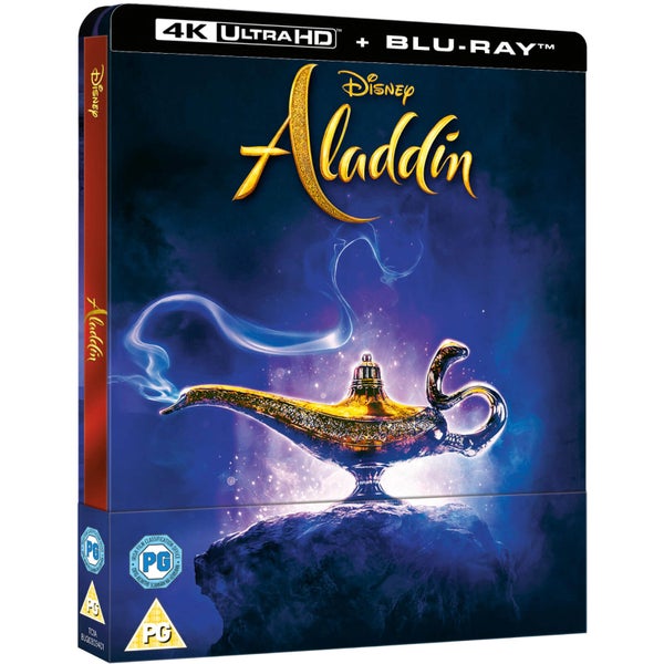 Exclusivité Zavvi : Steelbook Aladdin 4K Ultra HD (Blu-Ray 2D inclus)