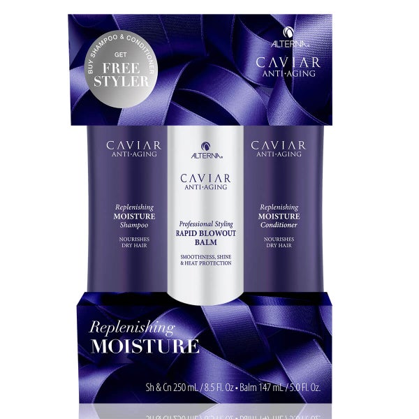 Alterna Caviar Moisture + Rapid Blowout Balm Kit