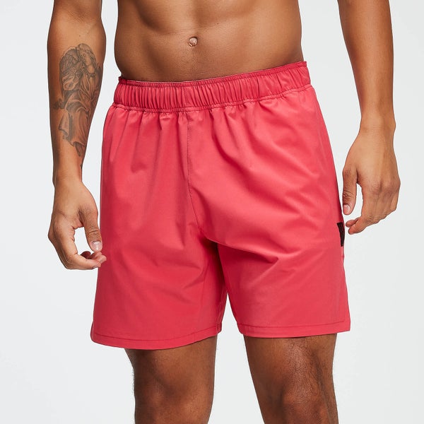 Pantaloncini sportivi 17,8 cm - Rosso effetto slavato
