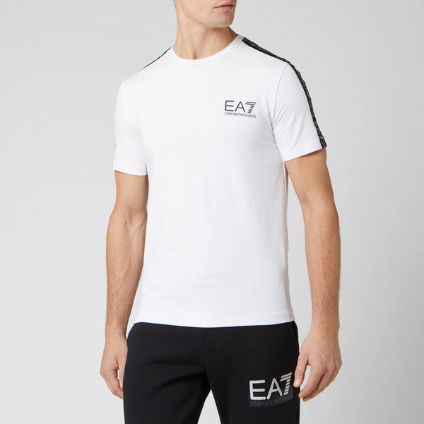 Emporio Armani EA7 Men's T-Shirt With Taping - White
