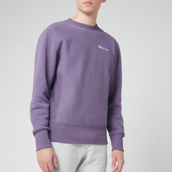 Champion Men's Small Script Sweatshirt - Purple