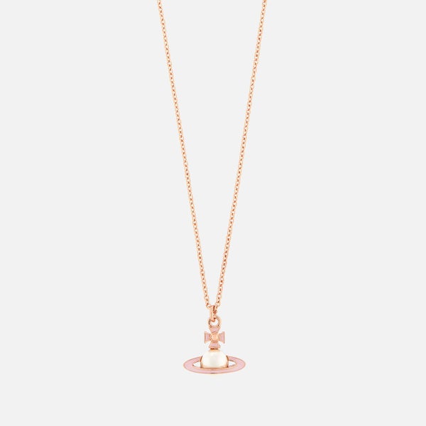 Vivienne Westwood Women's Iris Bas Relief Pendant - Pink Gold Pearl Pale Pink