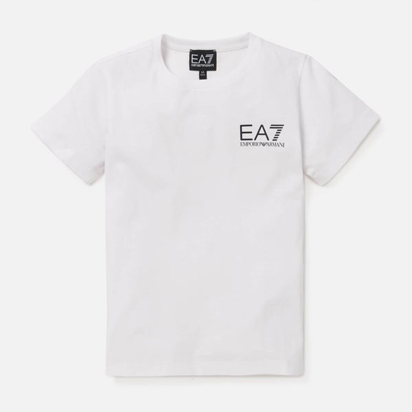EA7 Boys' Train Core ID Short Sleeve T-Shirt - White