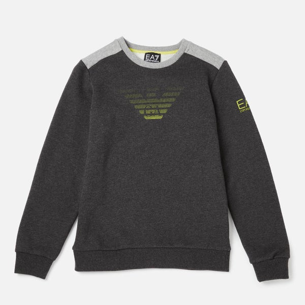 EA7 Boys' Train 7 Colours Sweatshirt - Medium Grey Heather