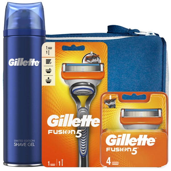 Gillette Fusion5 Shaving Kit with Wash Bag 