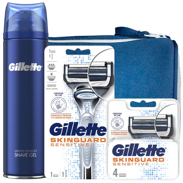 Gillette Skinguard Shaving Kit with Wash Bag