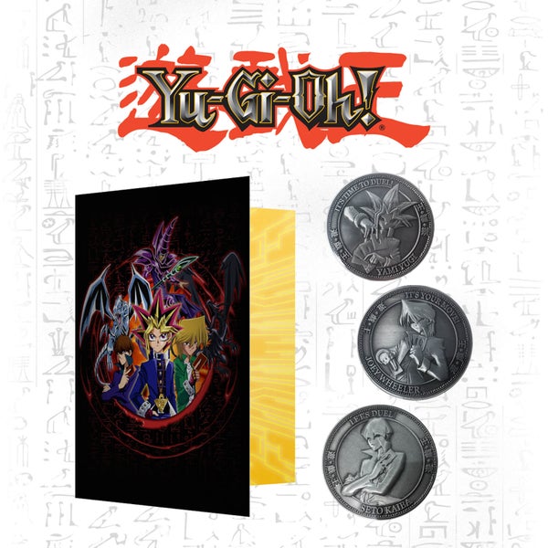 Yu-Gi-Oh ! Set d'album de pièces de monnaie (comprend les 3 pièces à collectionner)