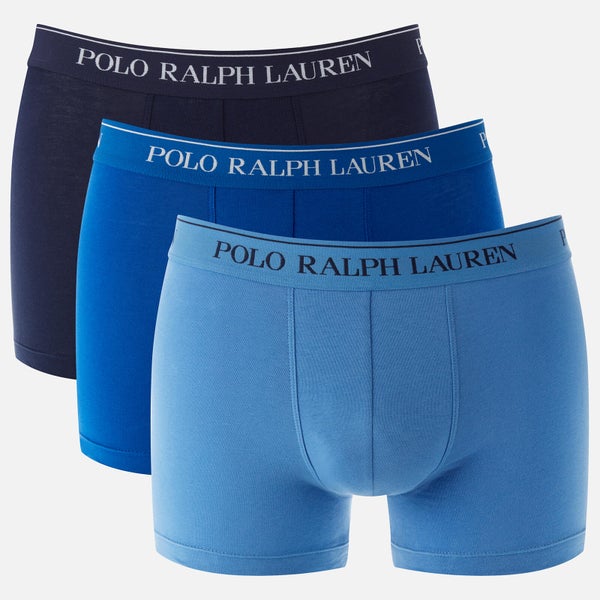 Polo Ralph Lauren Men's 3 Pack Classic Trunk Boxers - Sapphire Star/Bermuda Blue/Cruise Navy