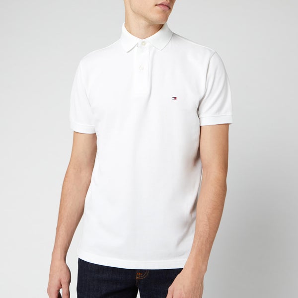 Tommy Hilfiger Men's Placket Polo Shirt - Bright White
