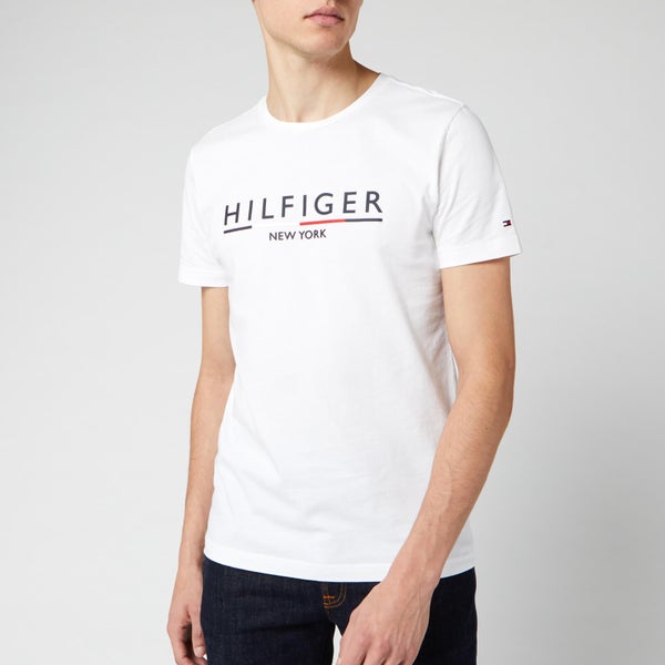 Tommy Hilfiger Men's Corporate Underline T-Shirt - Bright White