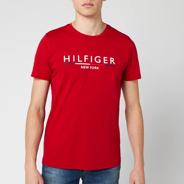 Tommy Hilfiger Men's Logo T-Shirt - Haute Red