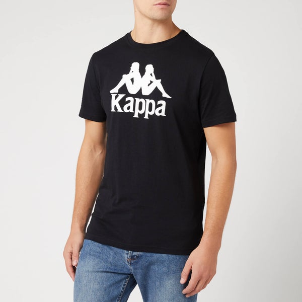 Kappa Men's Large Logo Short Sleeve T-Shirt - Black