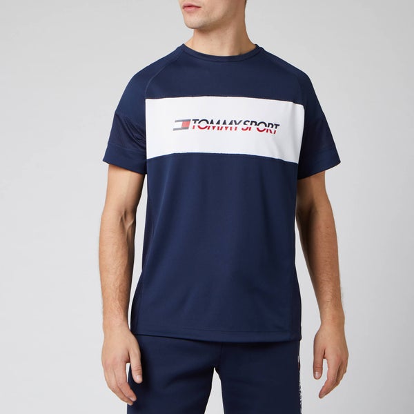Tommy Sport Men's Performance Mesh Short Sleeve T-Shirt - Sport Navy