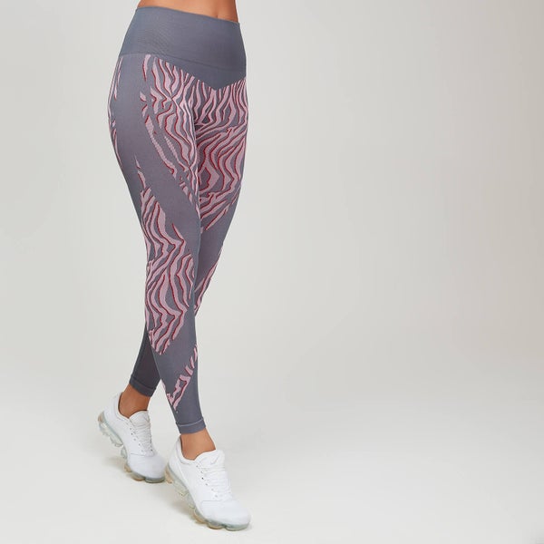 MP Animal Zebra Seamless Women's Leggings - Candy/Slate