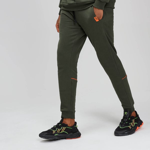 Rest Day Piped Joggers - Army Green