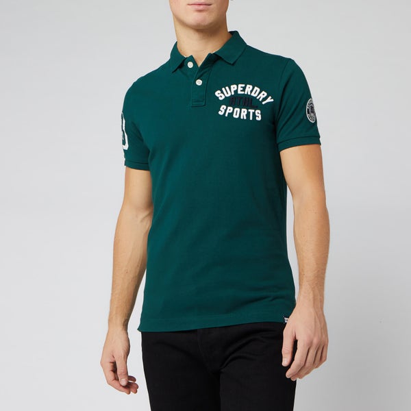 Superdry Men's Superstate Shadow Polo Shirt - Green