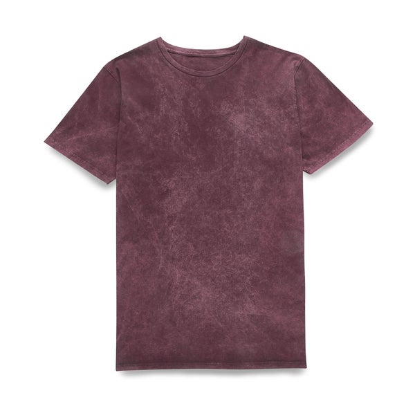 Acid Wash T-Shirt - Burgundy