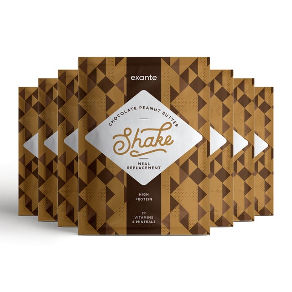 Meal Replacement Box of 7 Chocolate Peanut Butter Shakes