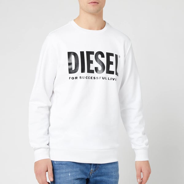 Diesel Men's Gir Division Logo Sweatshirt - White