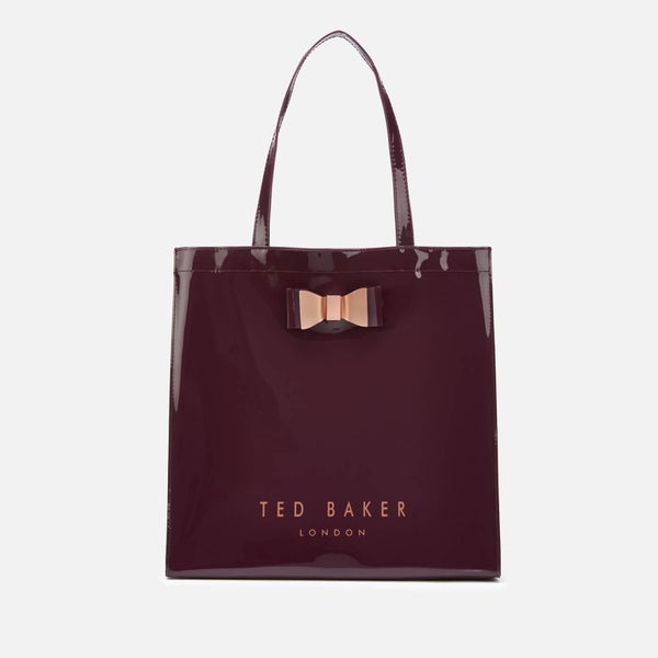 Ted Baker Women's Sofcon Bow Detail Large Icon Bag - Deep Purple